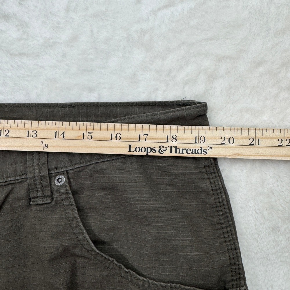 Wrangler‎ Workwear Pants Mens Olive Green Ripstop Utility Straight Leg - Picture 4 of 14